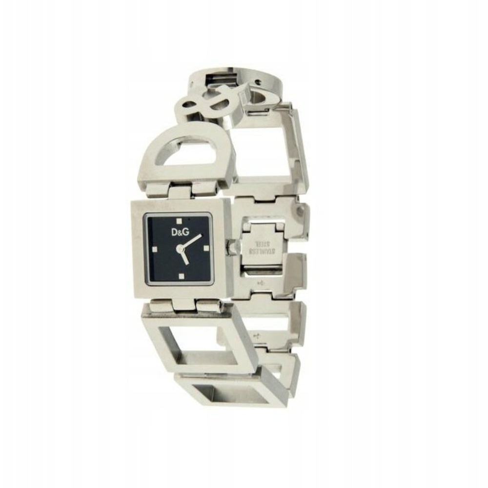 D&G Dolce & Gabbana NIGHT & DAY Bracelet Watch - Stainless Steel with Black Face